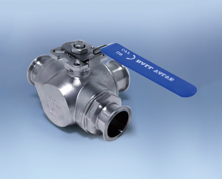 Three Piece Through Ball Valve